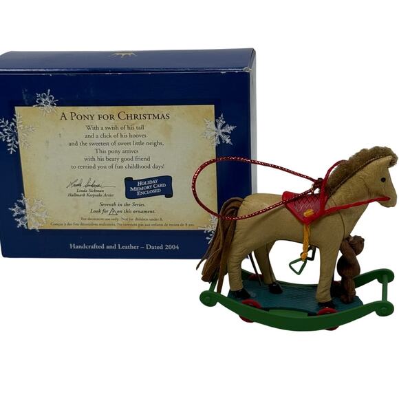 Hallmark Keepsakes Ornament 'A Pony For Christmas' #7 in Series - Picture 2 of 5